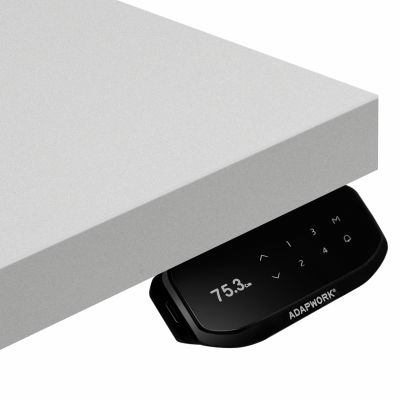Регульований стіл ADAPWORK Smart 4L 2 Motor AdapDesk 136х66 36 мм Crystal White, Space Black (1061489109) недорого