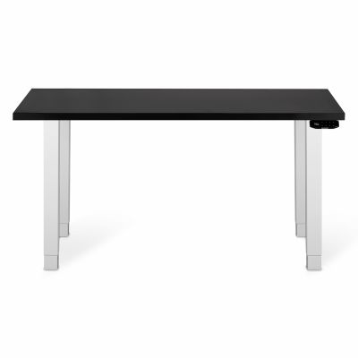 Комп'ютерний стіл Регульований ADAPWORK Smart 4L 2 Motor AdapDesk 136х66 36 мм Deep Black, Snow White (1061489107)