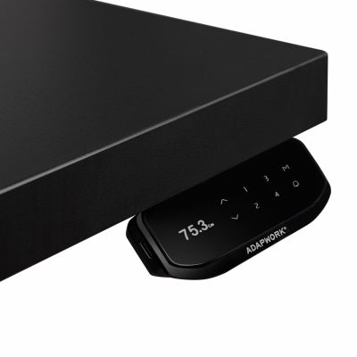 Регульований стіл ADAPWORK Smart 4L 2 Motor AdapDesk 136х66 36 мм Deep Black, Space Black (1061489112) недорого
