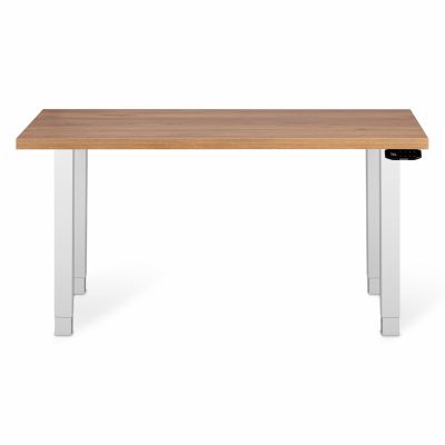 Комп'ютерний стіл Регульований ADAPWORK Smart 4L 2 Motor AdapDesk 136х66 36 мм Golden Wood, Snow White (1061489104)