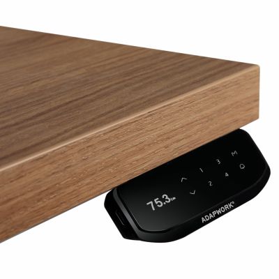 Регульований стіл ADAPWORK Smart 4L 2 Motor AdapDesk 136х66 36 мм Golden Wood, Space Black (1061489113) недорого