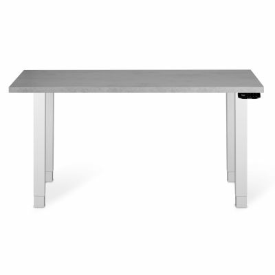 Комп'ютерний стіл Регульований ADAPWORK Smart 4L 2 Motor AdapDesk 136х66 36 мм Smoky Gray, Snow White (1061489106)