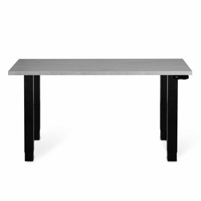 Регульований стіл ADAPWORK Smart 4L 2 Motor AdapDesk 136х66 36 мм Smoky Gray, Space Black (1061489110)