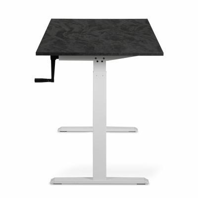 Комп'ютерний стіл Регульований ADAPWORK Smart Manual AdapDesk 138х68 18мм Carbon Black, Snow White (1061489137) дешево