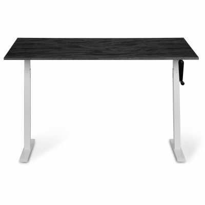 Комп'ютерний стіл Регульований ADAPWORK Smart Manual AdapDesk 138х68 18мм Carbon Black, Snow White (1061489137)