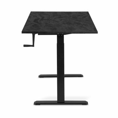 Комп'ютерний стіл Регульований ADAPWORK Smart Manual AdapDesk 138х68 18мм Carbon Black, Space Black (1061489142) дешево