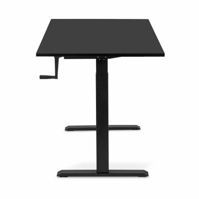 Комп'ютерний стіл Регульований ADAPWORK Smart Manual AdapDesk 138х68 18мм Deep Black, Space Black (1061489141) дешево