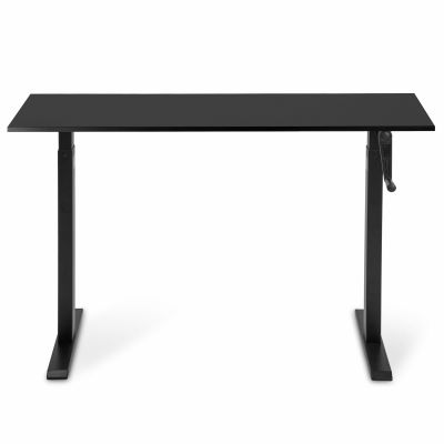 Комп'ютерний стіл Регульований ADAPWORK Smart Manual AdapDesk 138х68 18мм Deep Black, Space Black (1061489141)