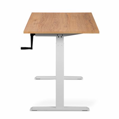Комп'ютерний стіл Регульований ADAPWORK Smart Manual AdapDesk 138х68 18мм Golden Wood, Snow White (1061489138) дешево