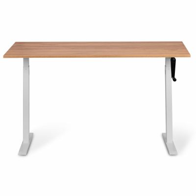 Комп'ютерний стіл Регульований ADAPWORK Smart Manual AdapDesk 138х68 18мм Golden Wood, Snow White (1061489138)
