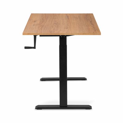 Комп'ютерний стіл Регульований ADAPWORK Smart Manual AdapDesk 138х68 18мм Golden Wood, Space Black (1061489143) дешево