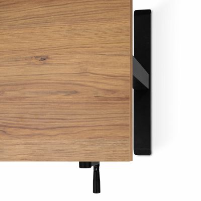 Комп'ютерний стіл Регульований ADAPWORK Smart Manual AdapDesk 138х68 18мм Golden Wood, Space Black (1061489143) с доставкой