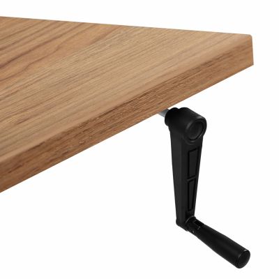 Комп'ютерний стіл Регульований ADAPWORK Smart Manual AdapDesk 138х68 18мм Golden Wood, Space Black (1061489143) недорого