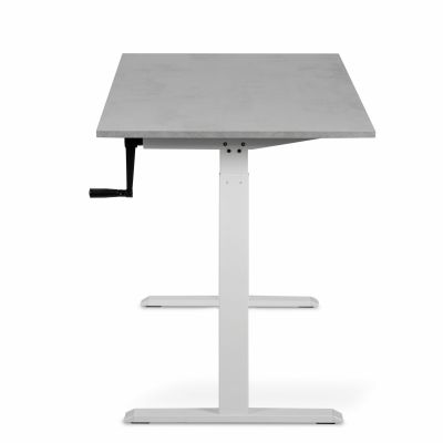 Комп'ютерний стіл Регульований ADAPWORK Smart Manual AdapDesk 138х68 18мм Smoky Gray, Snow White (1061489135) дешево