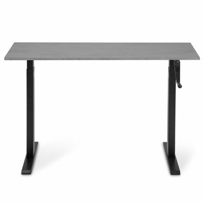Комп'ютерний стіл Регульований ADAPWORK Smart Manual AdapDesk 138х68 18мм Smoky Gray, Space Black (1061489140)