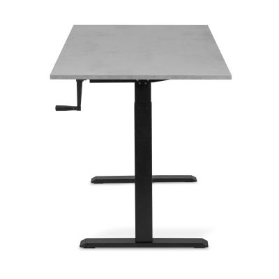 Комп'ютерний стіл Регульований ADAPWORK Smart Manual AdapDesk 138х68 18мм Smoky Gray, Space Black (1061489140) дешево