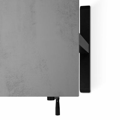 Комп'ютерний стіл Регульований ADAPWORK Smart Manual AdapDesk 138х68 18мм Smoky Gray, Space Black (1061489140) с доставкой