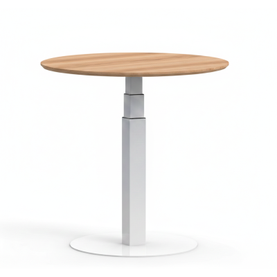 Регулируемый стол ADAPWORK SmartDesk 1 Round D60 Дуб Аппалачи, Белый (1061483415)