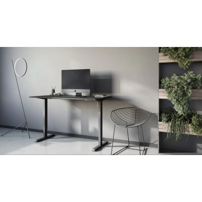 Регульований стіл ADAPWORK SmartDesk 2 18мм 136х66 Чорний бетон, Чорний (106936692) с доставкой