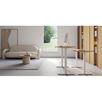 Регульований стіл ADAPWORK SmartDesk 2 18мм 136х66 Дуб Аппалачі, Білий (106936688) с доставкой