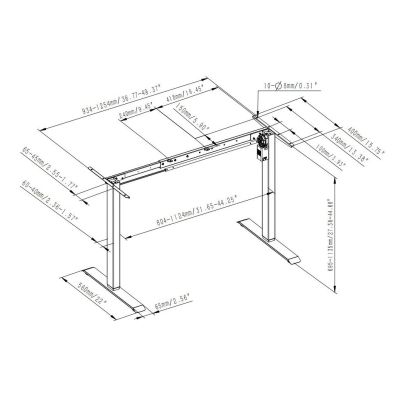 Регульований стіл ADAPWORK SmartDesk One Base 18мм 136х66 Дуб Аппалачі, Білий (1061470011) недорого
