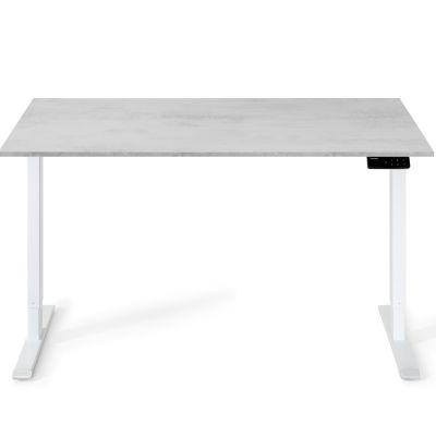 Регульований стіл ADAPWORK SmartDesk One Base 18мм 136х66 Сірий бетон, Білий (1061470009)