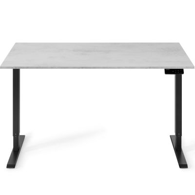 Регульований стіл ADAPWORK SmartDesk One Base 18мм 136х66 Сірий бетон, Чорний (1061470014)