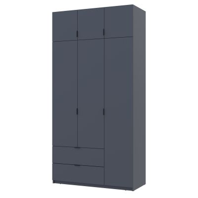 Шкаф для одежды Лукас с антресолью 3 ДСП 135х50х240 Графит, Графит (1271483227) недорого