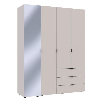 Шкаф Гелар 3 ДСП / 1 зеркало 155х49.5х203.4 Кашемир (1271380184)