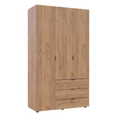 Шкаф Гелар 3 ДСП 116,2х49,5х203,4 Дуб Крафт золотой (1271470558)