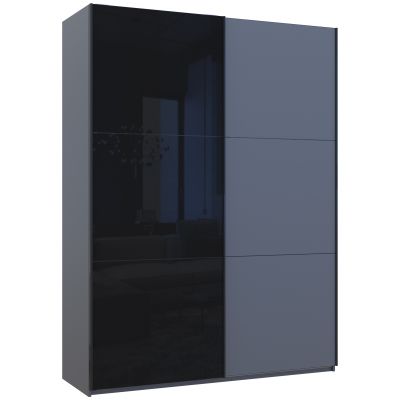 Шафа купе G-Caiser 1 ДСП / 1 скло / 3 частини 180х60х240 Графіт, Графіт (1271175577)