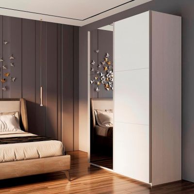 Шафа купе G-Caiser 1 ДСП / 1 дзеркало / 3 частини 160х60х240 Білий, Білий (127847147) дешево
