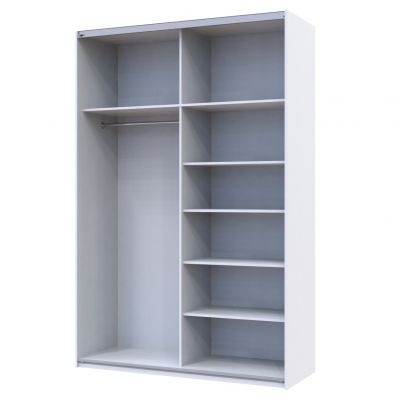 Шафа купе G-Caiser 2 ДСП / 3 частини 160х60х240 Білий, Білий (127830176) недорого