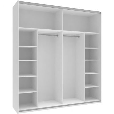 Шафа купе G-Caiser 2 ДСП / 3 частини 220х60х240 Білий, Білий (127830161) недорого