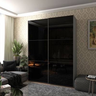 Шафа купе G-Caiser 2 Скла / 3 частини 180х60х240 Графіт (127847391) дешево