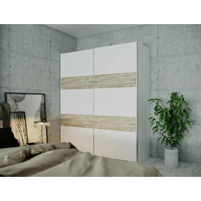 Шафа купе L-Caiser 2 ДСП 180х60х213 Білий, Дуб клондайк (127849982) дешево