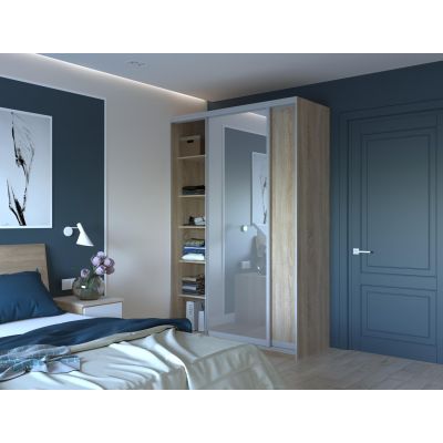 Шафа купе Сіті Лайт 1 ДСП / 1 дзеркало 150х45х225 Дуб сонома (127850058) с доставкой
