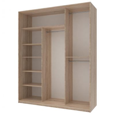 Шафа купе Сіті Лайт 1 ДСП / 2 Дзеркала 180х60х225 Дуб сонома (127850066) недорого