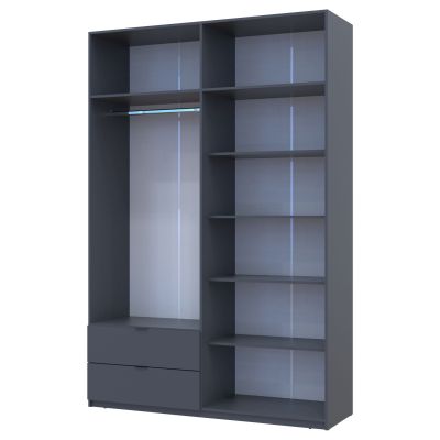 Шкаф Лукас 160х50х240 Графит (127852245) с доставкой