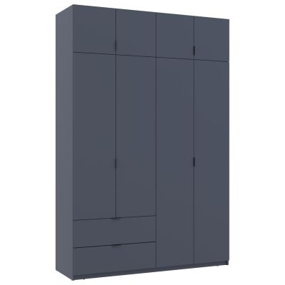 Шкаф Лукас 160х50х240 Графит (127852245)