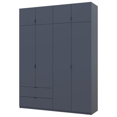 Шкаф Лукас 180х50х240 Графит (127852247) недорого
