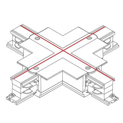 Соединитель Ctls Recessed Power X Connector IP20 Черный (109986685) недорого