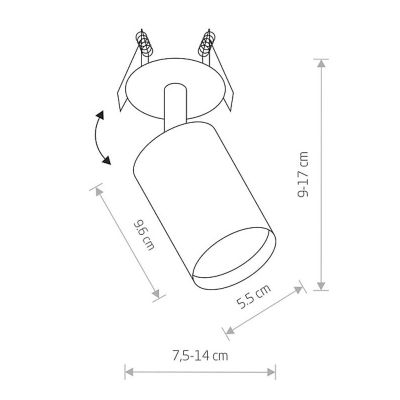 Спот Eye fit І Черный (109732129) недорого