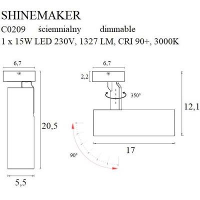 Спот SHINEMAKER Black (118866032) недорого