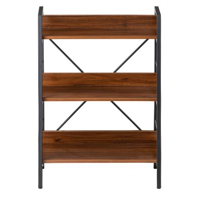 Стеллаж Stroke 3 Black, Walnut (26512901) с доставкой