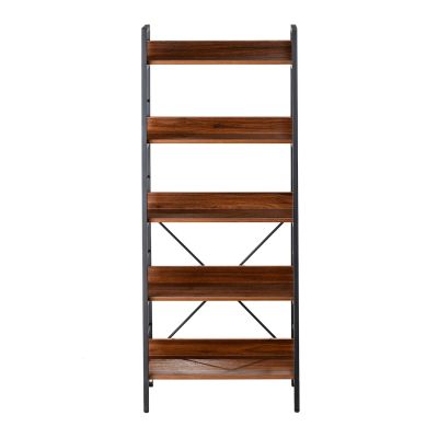 Стеллаж Stroke 5 Black, Walnut (26512903) дешево
