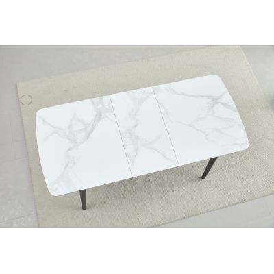Стол Askold 120х80 BL White Glossy, Черный (1011489643) дешево