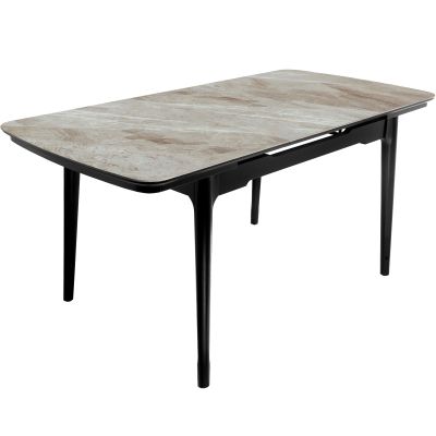 Стол Askold 120х80 Italy grey Glossy, Черный (1011489636)