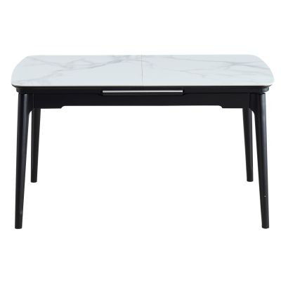 Стол Askold 140х80 BL White Glossy, Черный (1011489642) недорого
