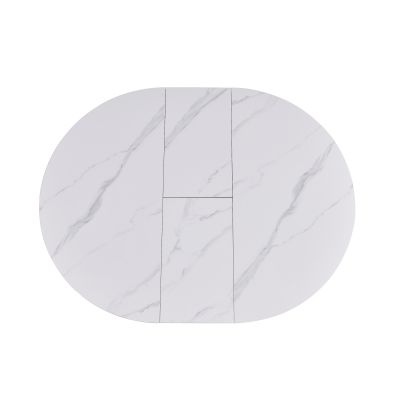 Стіл Askold R D105 Snow White Matt, Чорний (1011489623) дешево